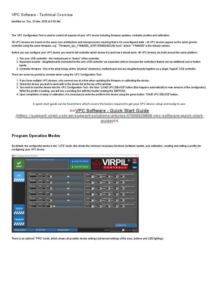 VPC Configuration Tool Overview | PDF | Usb | Icon (Computing)