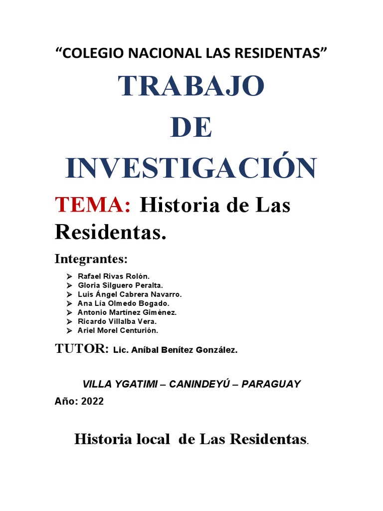 Historia de La Comunidad Las Residentas | PDF