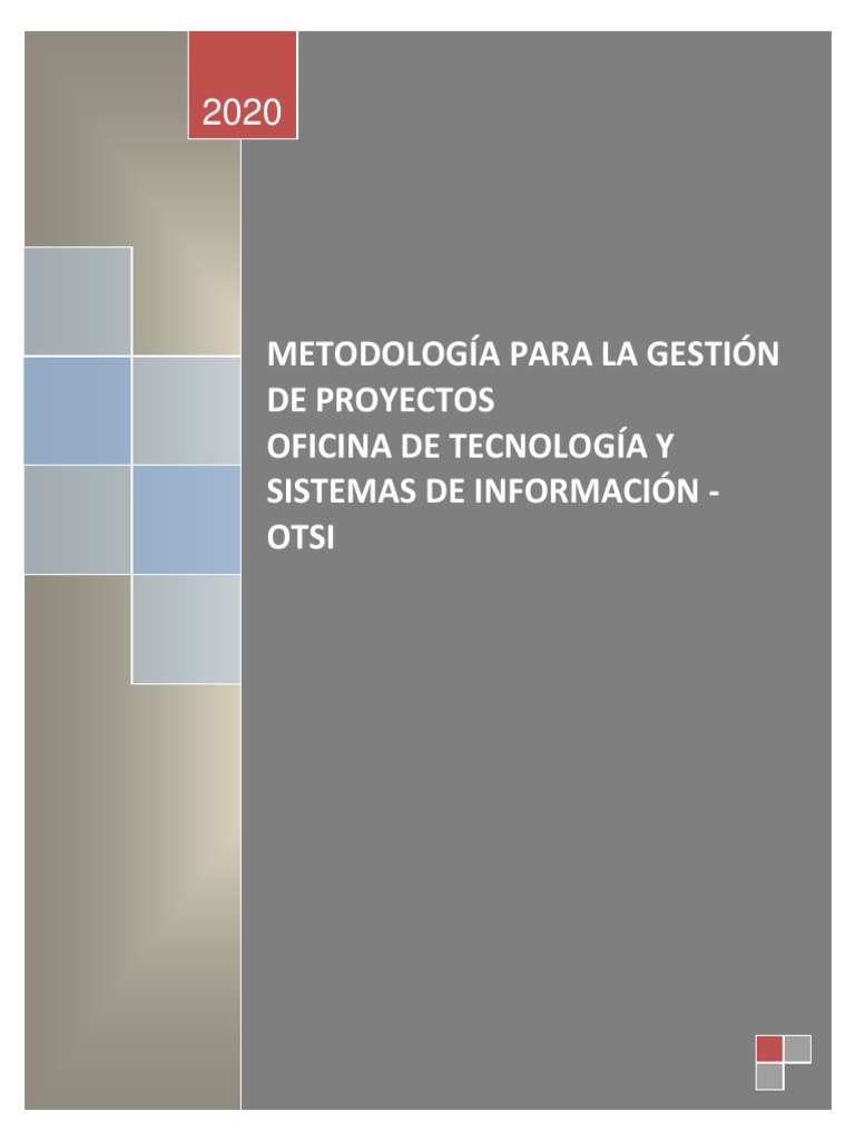 Metodología para la Gestión de Proyectos | PDF | Planificación ...