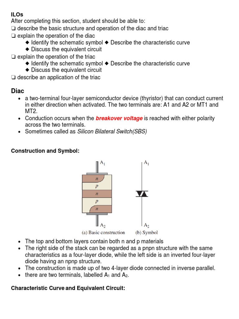 Diac Triac PDF