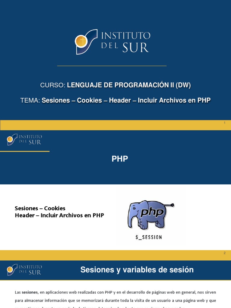 Sesiones variables de sesi n cookies e inclusi n de archivos en php