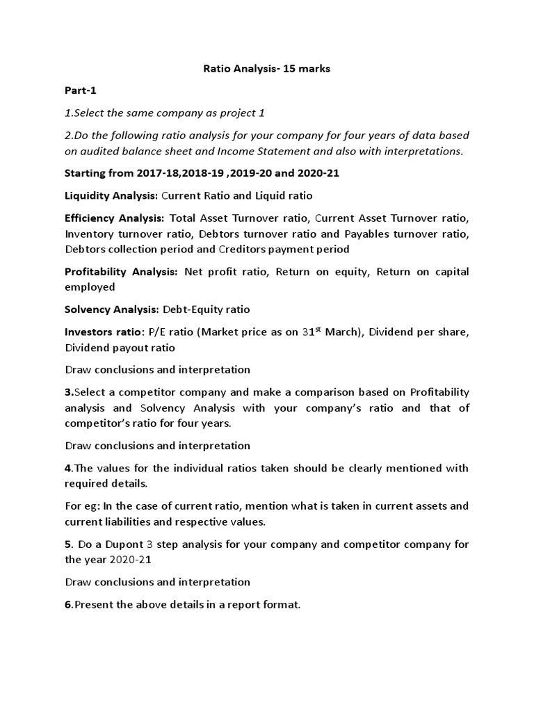 Ratio Analysis | PDF | Business