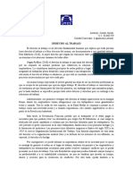 Derecho Al Trabajo. LL Gaudi Conde