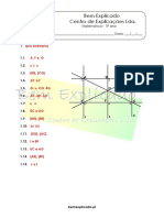 2.1 - Posição Relativa de Retas, Semirretas e Segmentos de Reta No Plano - Ficha de Trabalho (3) - Soluções