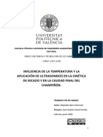 BAEZA - Influencia de La Temperatura y La Aplicación de Ultrasonidos en La Cinética de Secado y E...