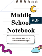 Middle School Notebook Presentation Template