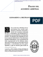 Acuerdo Arbitral: Leonardo A. Beltran Baldares
