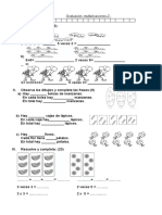 prueba de  matemática multiplicaciones