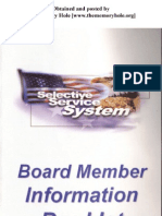 Draft Board Member Information Booklet
