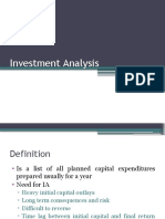 Investment Analysis Techniques and Methods