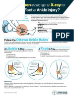 Foot or Ankle Injury Xray Infographic