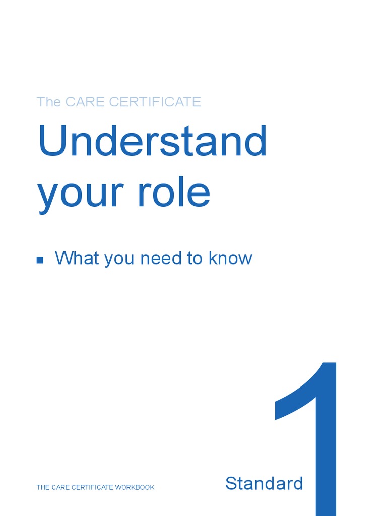 Standard-1 Understand Your Role | PDF