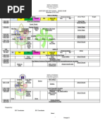 BSP Matrix of Activities 2019