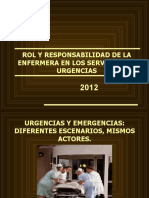 Rolde La Enfermera de Los Servicios de Urg.