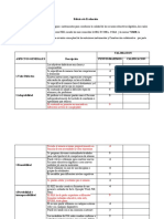 Rúbrica de Evaluación Consensuada Grupo # 9