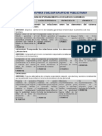 Rúbrica para Evaluar Un Afiche Informativo