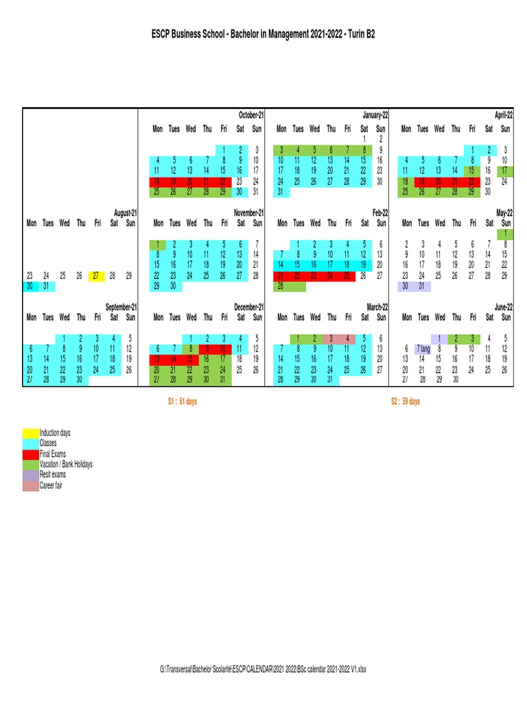 BSC Calendar 2021 2022 Turin V1 PDF