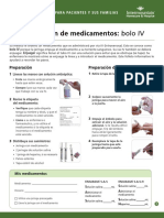 Giving Medication IV Push Fact Sheet Spanish (Homecare Series)