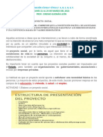 Actividad de Formación Cívica y Ética 2° Del 21 Al 25 de Marzo Del 2022.