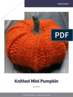 Knitted Mini Pumpkin