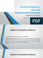 Comercio Exterior y Aduanas - Deposito de Aduana CLASE 5
