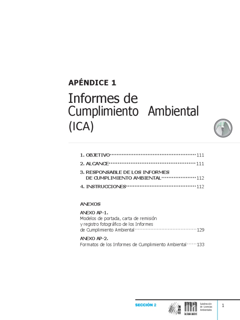 Informes de Cumplimiento Ambiental | PDF