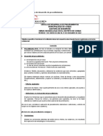 Anexo 15 - Cedula de Desarrollo de Procedimientos