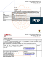 Informe de actividades contrato prestación servicios PVD