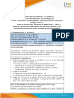 Guía de Actividades y Rúbrica de Evaluación - Tarea 1 - Realizar Un Resumen Descriptivo Del Sistema Contable, Bajo Estándares Internacionales