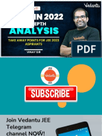 JEE Physics Analysis (June 2022