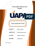 Tarea Semana III - Word