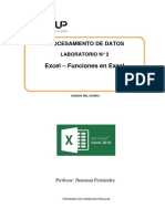 Guía Lab 2 - Excel 2016 - Procesamiento de Datos