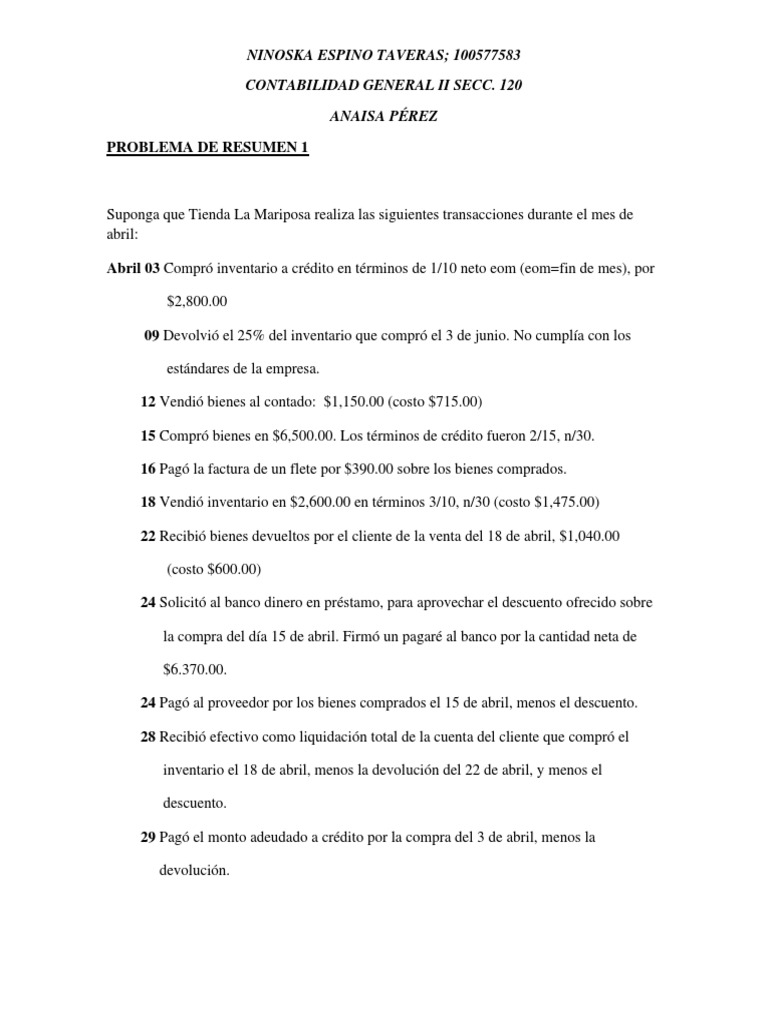 Contabilidad unidad 5 inventarios pdf contabilidad cr dito