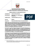 Tribunal de Fiscalización Ambiental Sala Especializada en Minería, Energía, Actividades Productivas e Infraestructura y Servicios