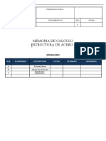 Memoria de Calculo - Estructurasde Acero