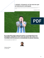 Messi embajador global el impacto en las marcas que podría generar una eliminación anticipada