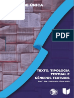 Texto, Tipologia Textual E Gêneros Textuais: Prof . Me. Fernanda Lima Maia