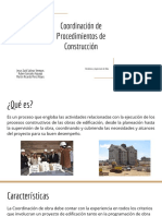 Coordinacion de Procedimientos de Construccion