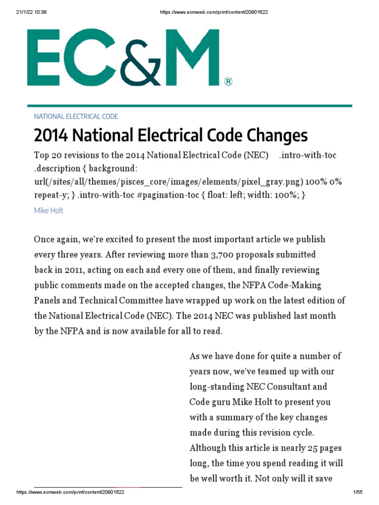 2014 National Electrical Code Changes | PDF | Electrical Wiring | Bathroom