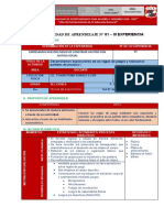 Actividad 01 - 5º Sec. III Experiencia