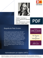 Teoría Logro Por Objetivos de Peter Drucker