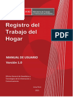 Manual de Usuario de Registro Del Trabajo Del Hogar