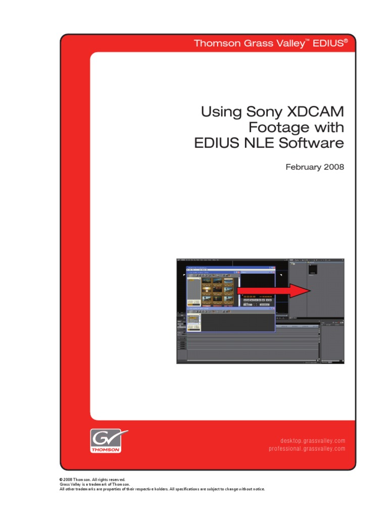 Using Sony Xdcam Footage With Edius | PDF | Storage Media | Computer ...