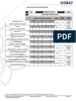 Boleta de Evaluación Parcial: Plantel Grupo Evaluación Periodo Matrícula Alumno