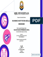 Certificate For - Muhammad Hanif Fikri Bin Ab... - For - Kuiz Am Sukan Dan Permainan