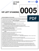 Vip Left Standing: Seventeen World Tour (Be The Sun) - Manila OCT 08