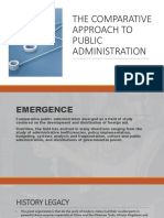 The Comparative Approach To Public Administration