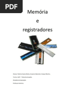 computação memoria e registradores