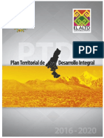 Plan Territorial de Desarrollo Integral 2016 - 2020