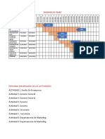 DIAGRAMA de GRANT y Politicas Empresariales